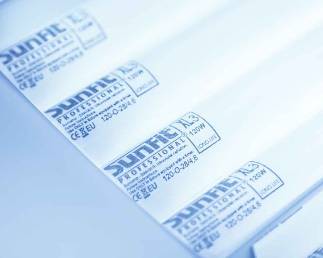 detail shot Ultrasun tanning bed E4