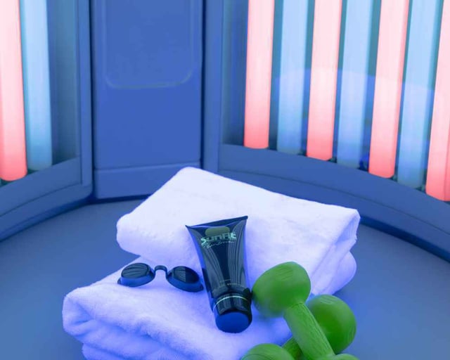 detail shot Ultrasun tanning bed E6