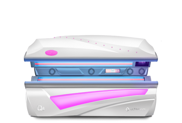 Ultrasun Q6 tanning bed hybrid in dream white metallic