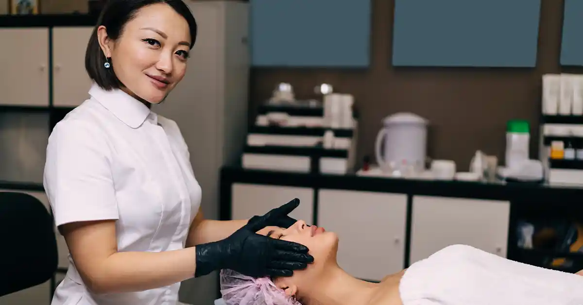woman in clinic