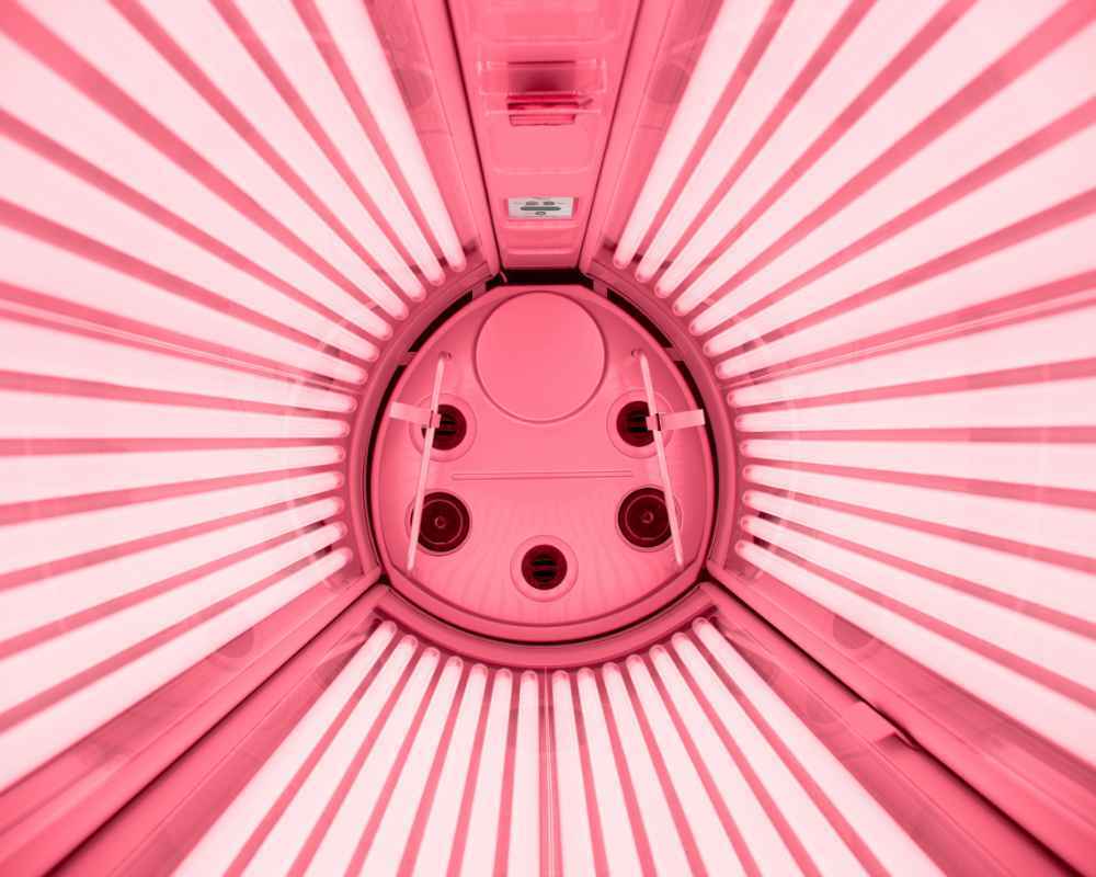 detail shot Ultrasun tanning bed E6