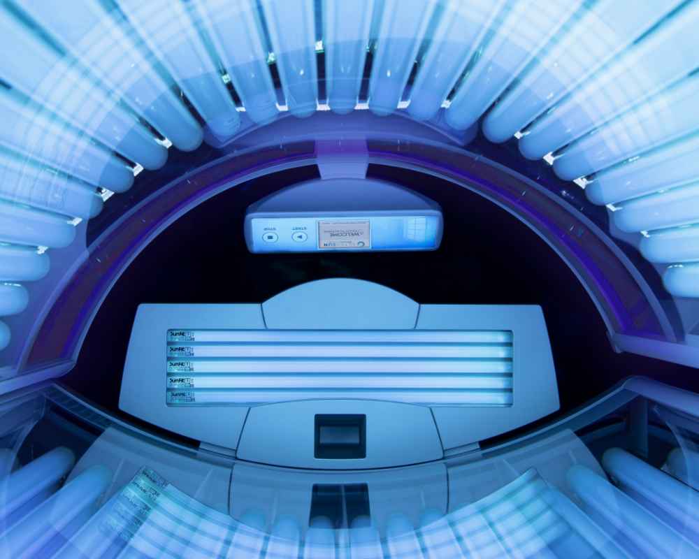 detail shot Ultrasun tanning bed Q10