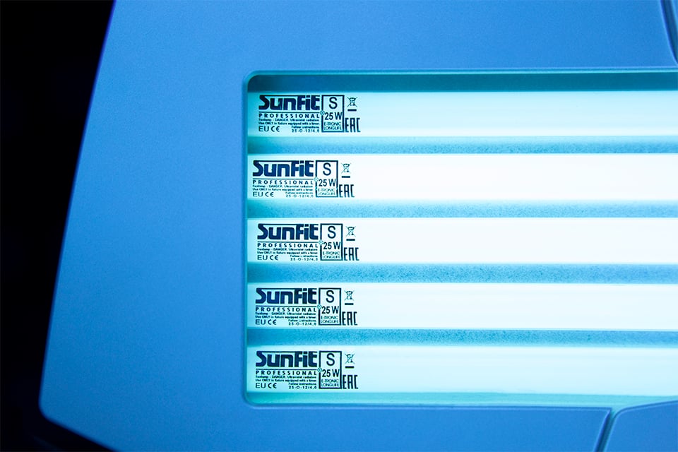 detail shot Ultrasun tanning bed Q14