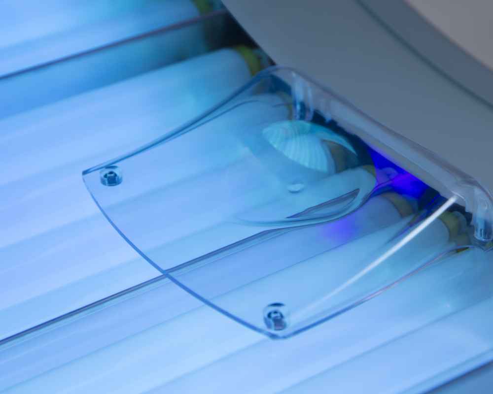 detail shot Ultrasun tanning bed Q6