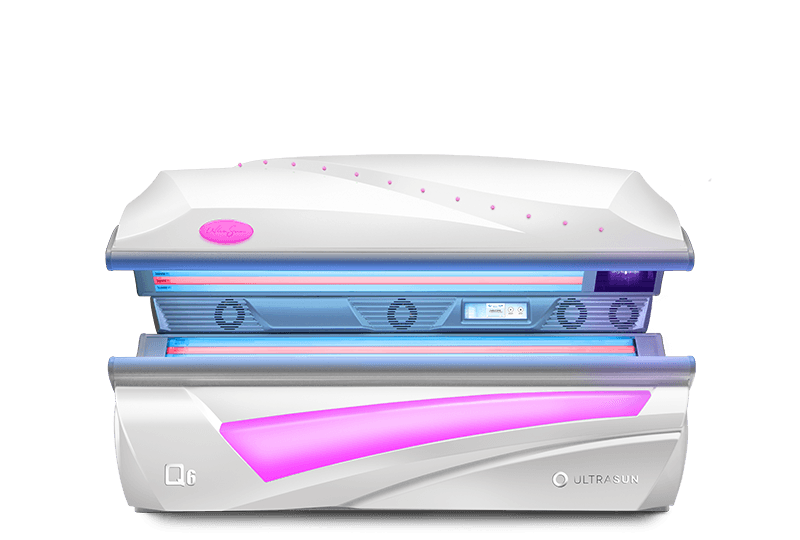 Ultrasun Q6 tanning bed hybrid in dream white metallic